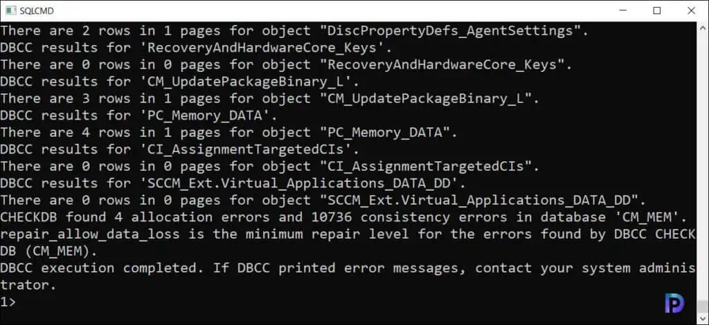 Fix ConfigMgr Database Suspect Mode Issue