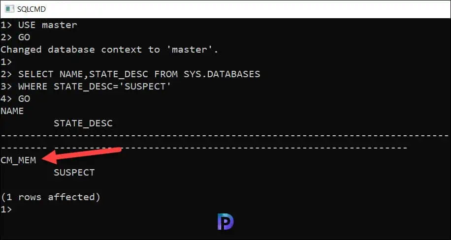 Fix ConfigMgr Database Suspect Mode Issue