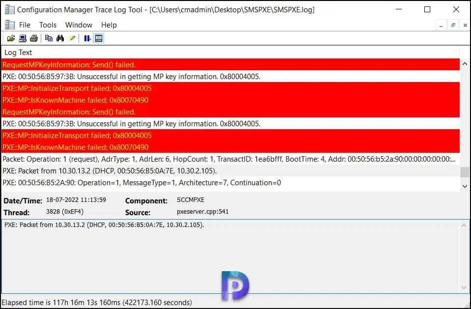 Fix ConfigMgr PXE Error 0x80070490 0x80004005