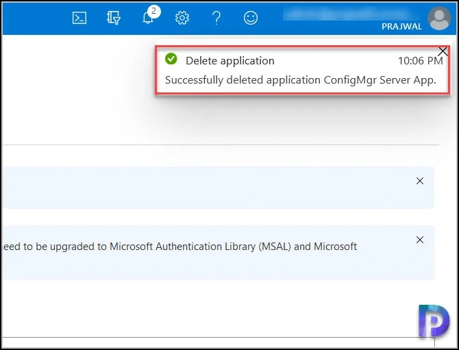 Delete ConfigMgr Server App Registrations