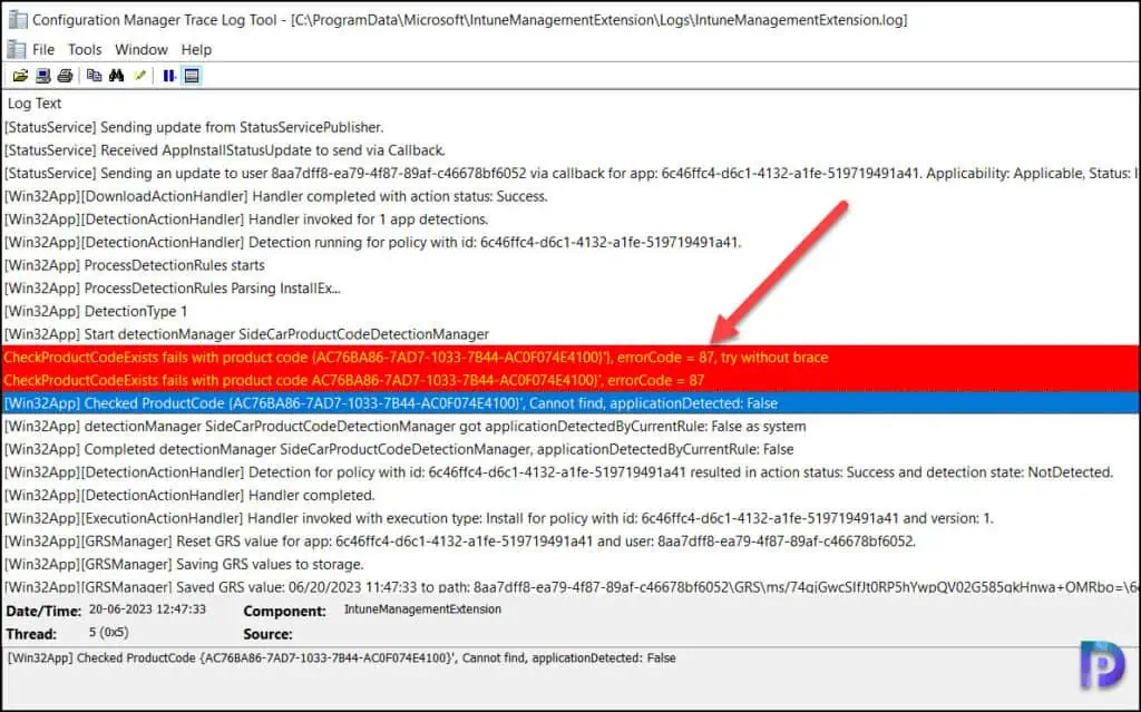 Intune Win32 App Deployment Error 0x87D1041C