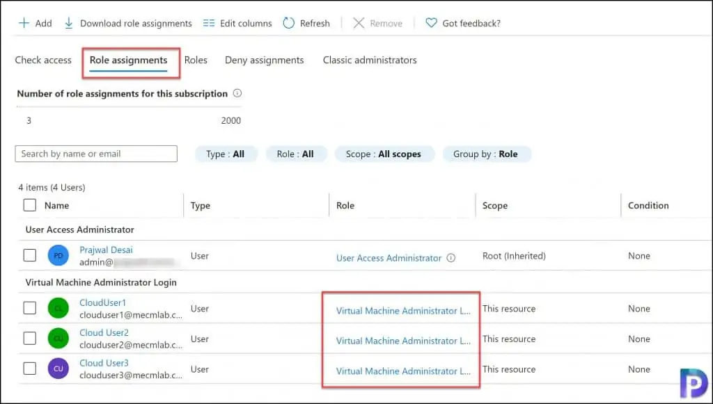 Configure RBAC Role Assignment for Azure AD login