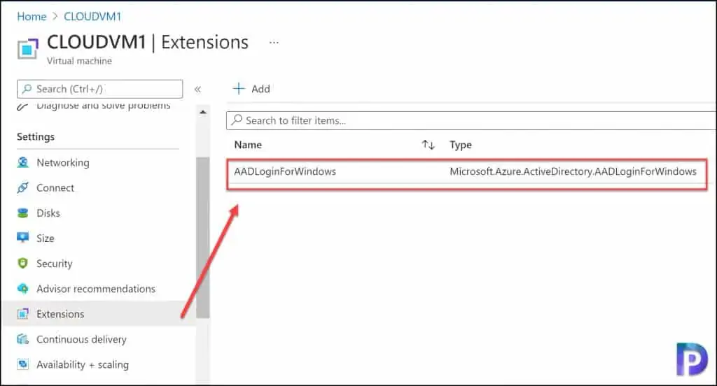 Unable to RDP VM using Azure AD credentials - Verify AADLoginForWindows Extension