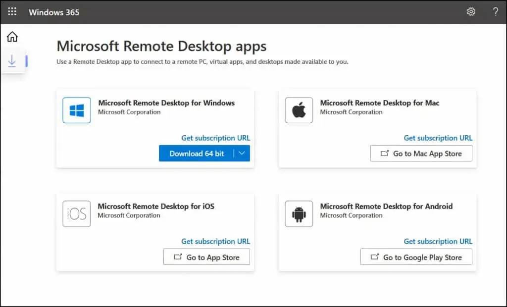 Download Microsoft Remote Desktop for Cloud PC