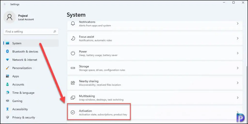 Check Activation Status of Windows 11