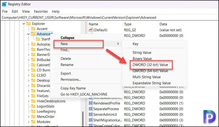 Change Windows 11 Taskbar Alignment using Registry