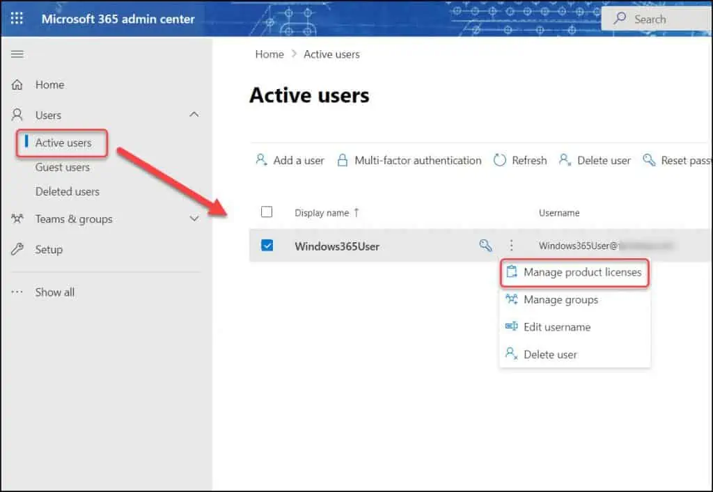 Assign license to Cloud PC users using Microsoft 365 Admin Center