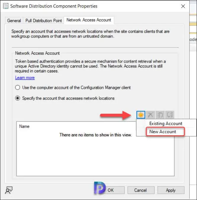 Configure Network Access Account in SCCM