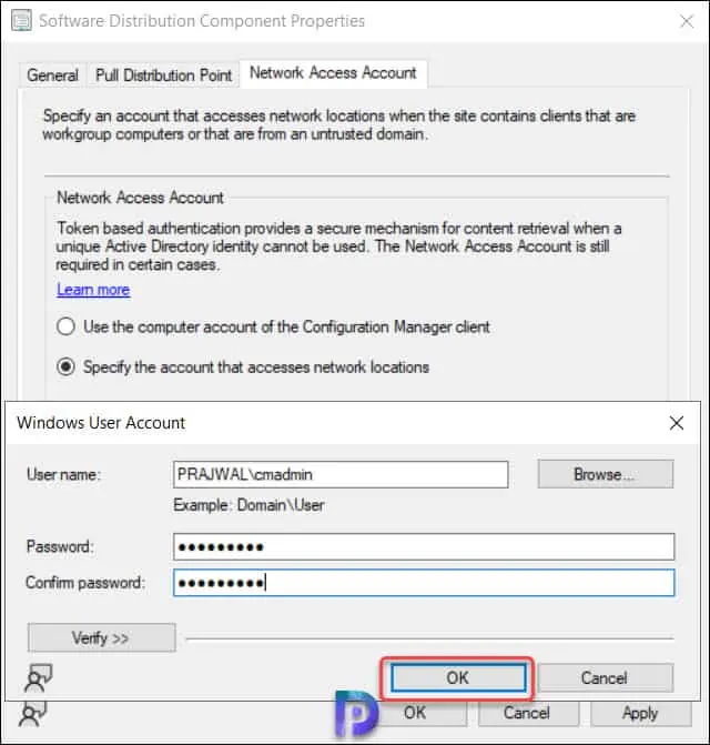 Configure Network Access Account in SCCM
