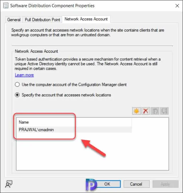 Configure Network Access Account in SCCM