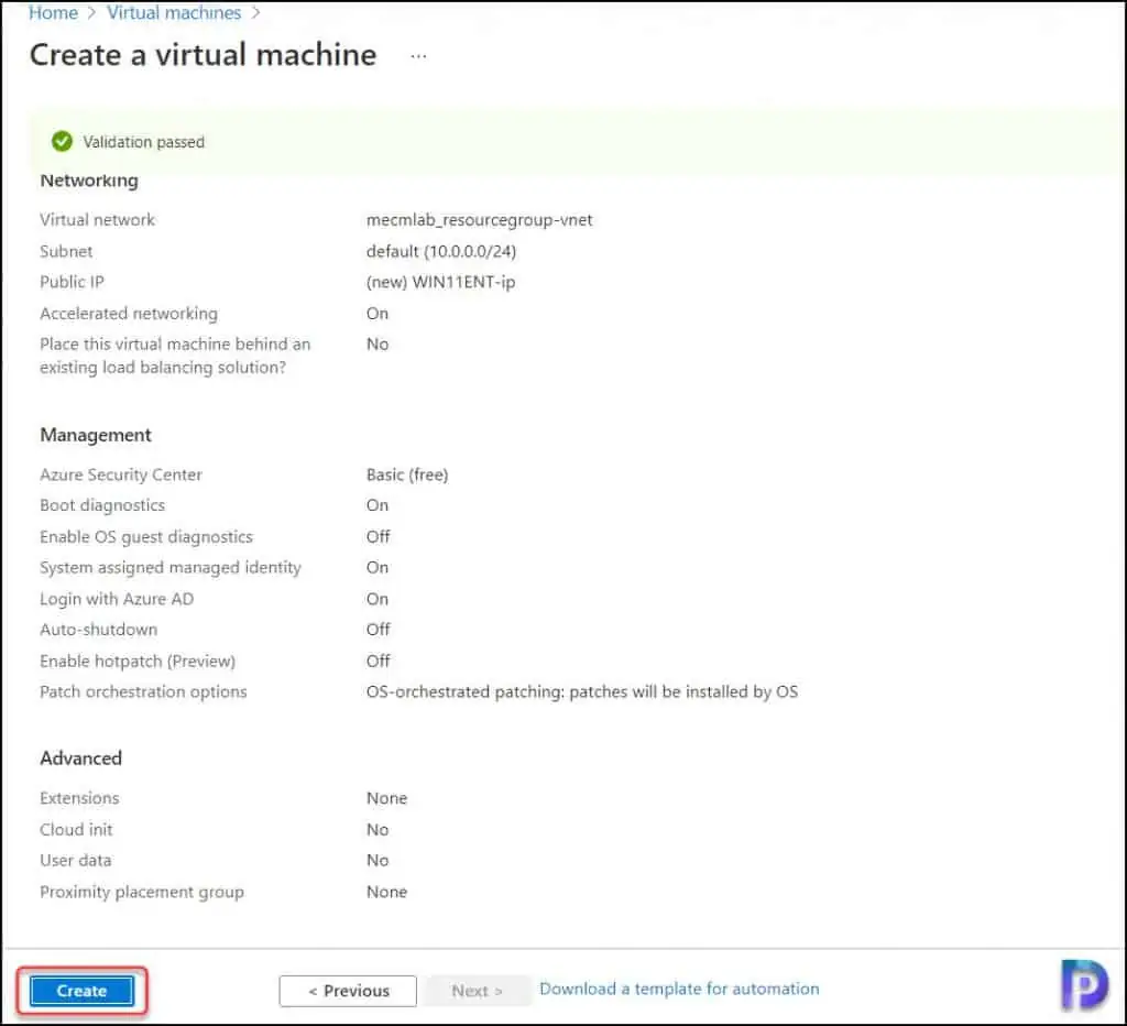 Create a Windows 11 VM in Azure