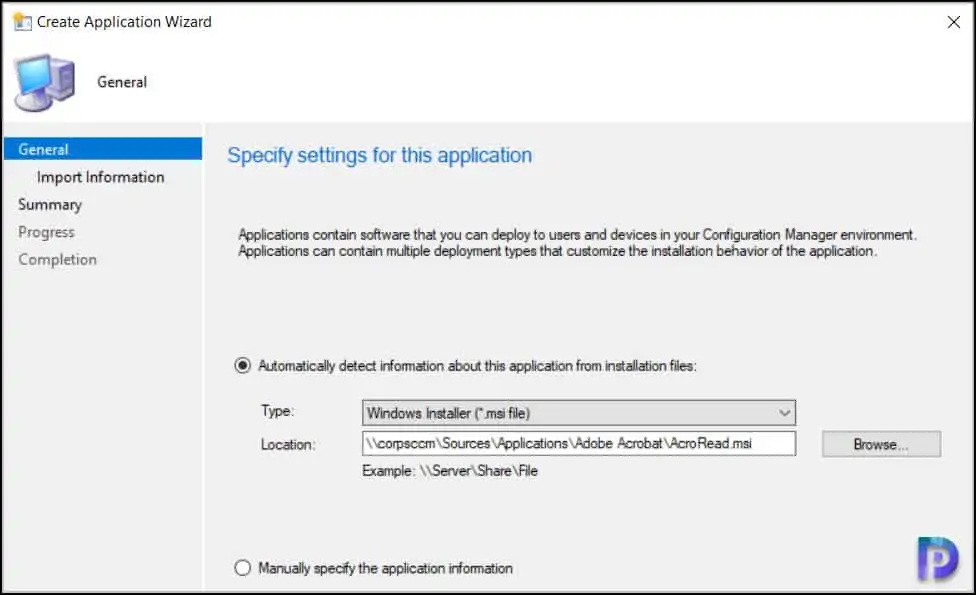 Create Adobe Acrobat Reader DC Application in SCCM