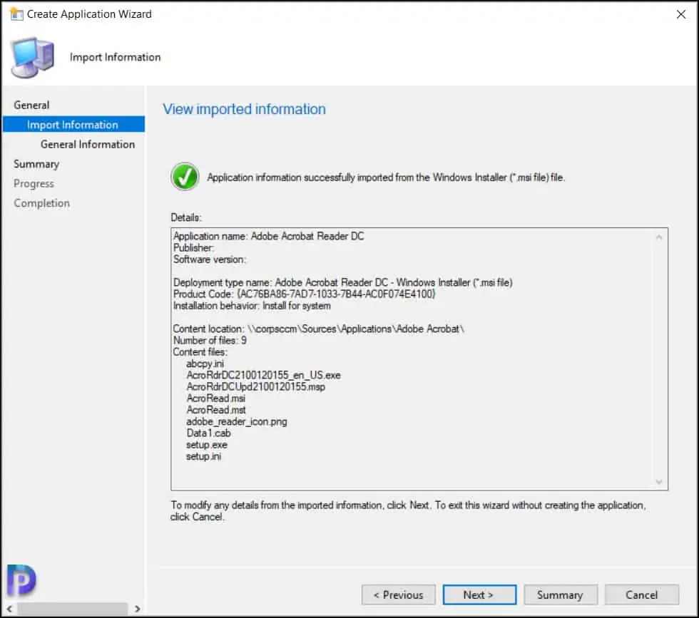 Create Adobe Acrobat Reader DC Application in SCCM
