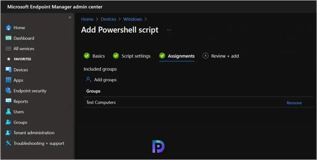 Deploy PowerShell Script Using Intune