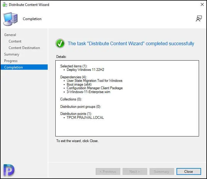 Distribute Windows 11 22H2 Task Sequence to SCCM Distribution Points