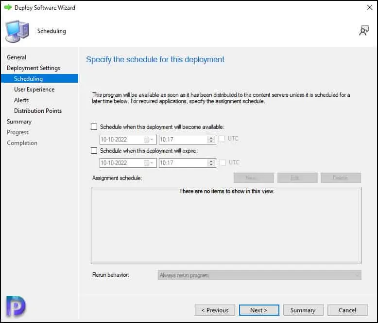 Schedule Windows 11 22H2 TS Deployment