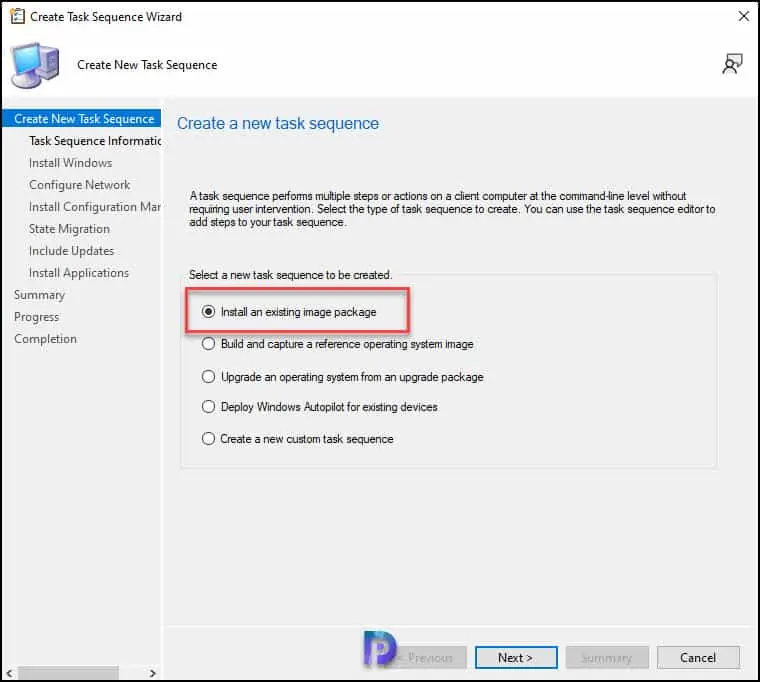Create Task Sequence to Deploy Windows 11 22H2