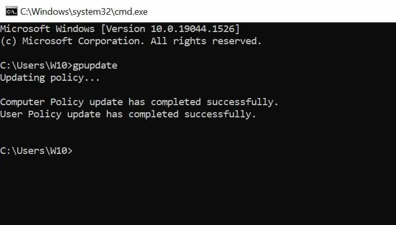 Run Group Policy Update on Client Computers