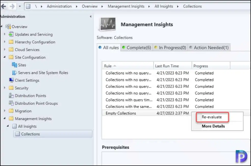 Find Empty Collections in SCCM ConfigMgr