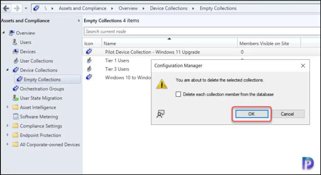 Delete Empty Collection in SCCM