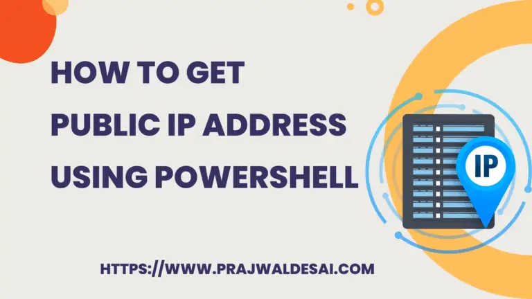 How to Get Public IP Address Using PowerShell