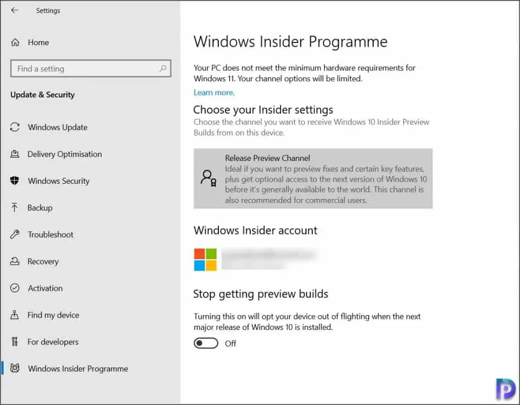 Your PC does not meet minimum system Requirements for Windows 11