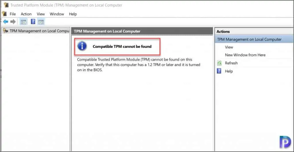 Windows 11 Trusted Platform Module Requirement