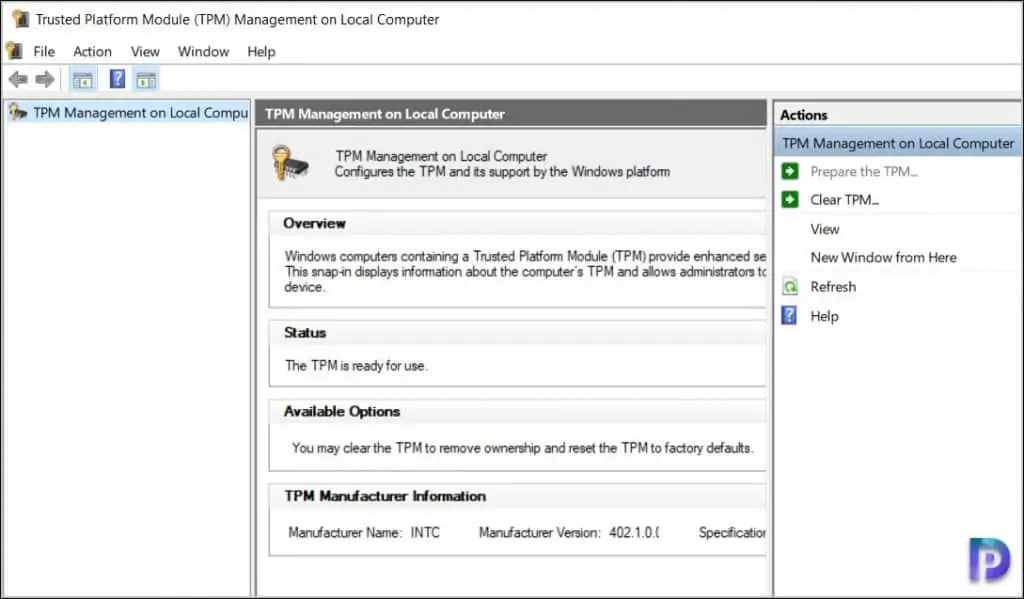 Enable TPM for Windows 11