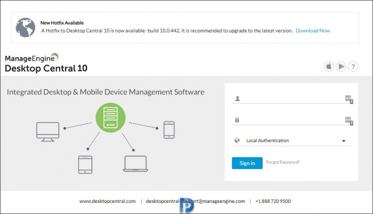 How to Install Desktop Central Hotfix & Service Pack