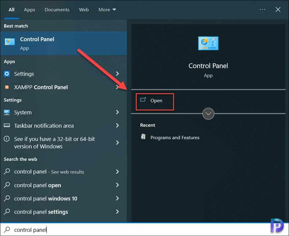 Repair Adobe Acrobat using Control Panel