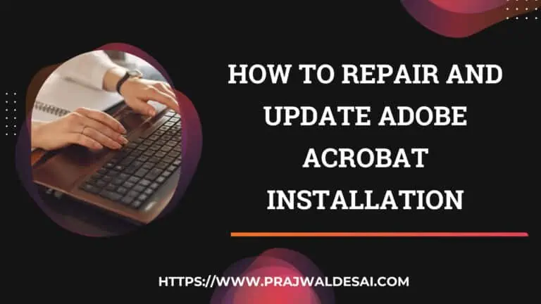 How to Repair and Update Adobe Acrobat Installation