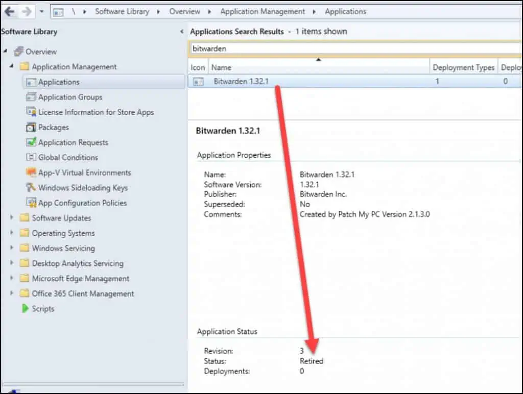 How to Retire an Application in SCCM