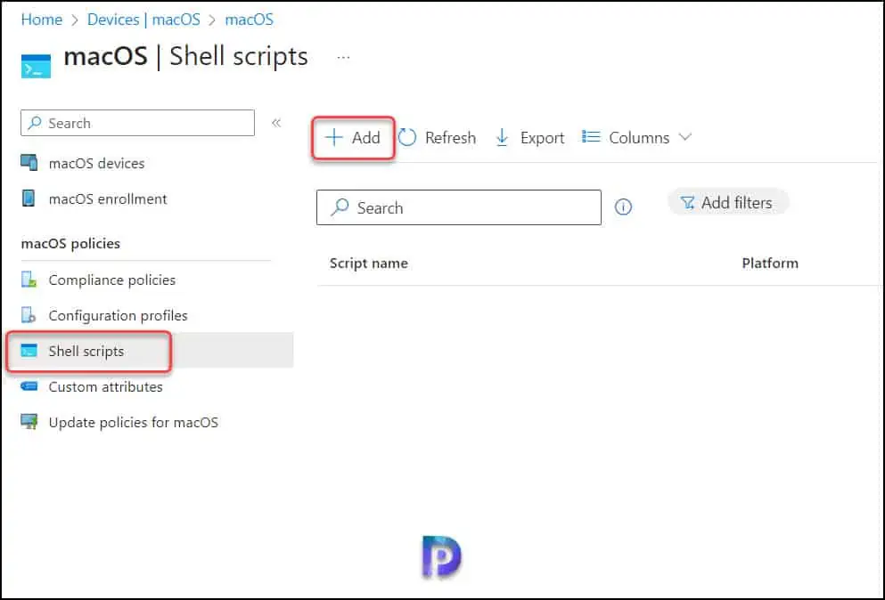 Run Shell Scripts on macOS devices in Intune