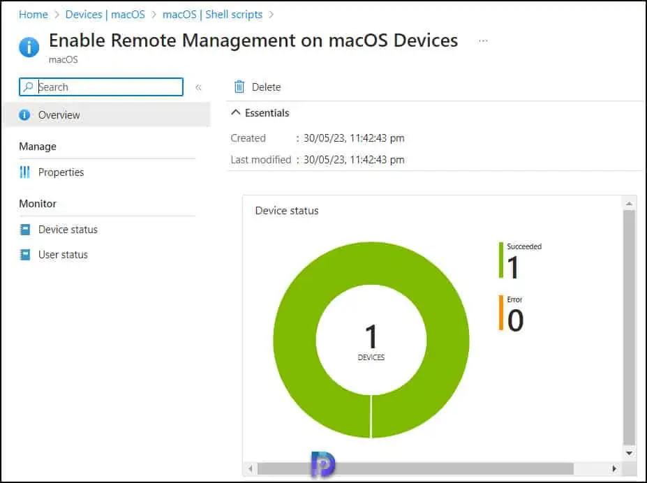 Monitor macOS Shell Script Policy in Intune