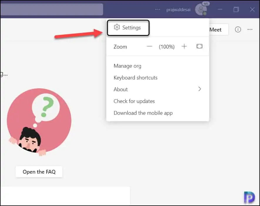 Schedule Out Of Office in Microsoft Teams