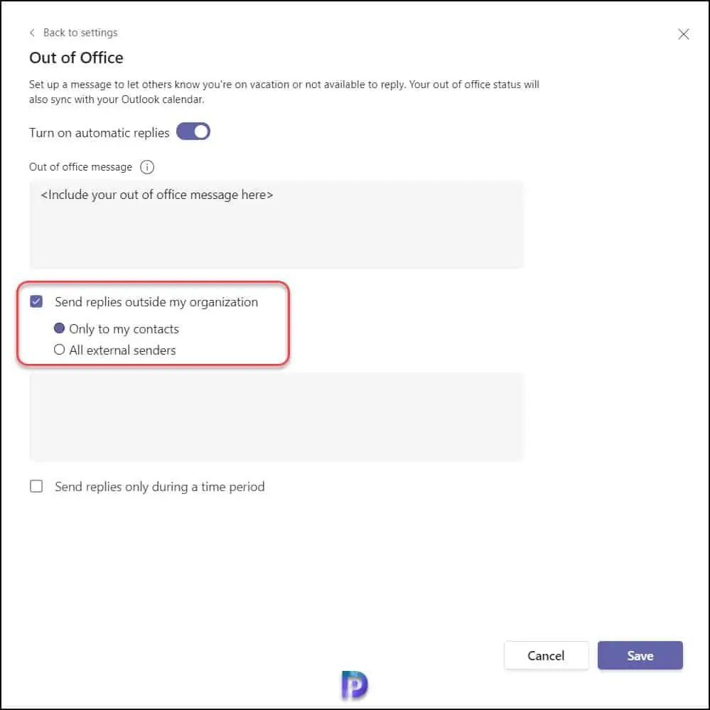 Configure Out Of Office In Microsoft Teams