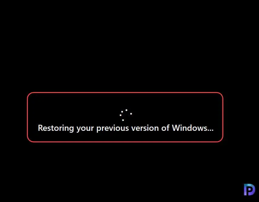 Uninstalling Windows 11