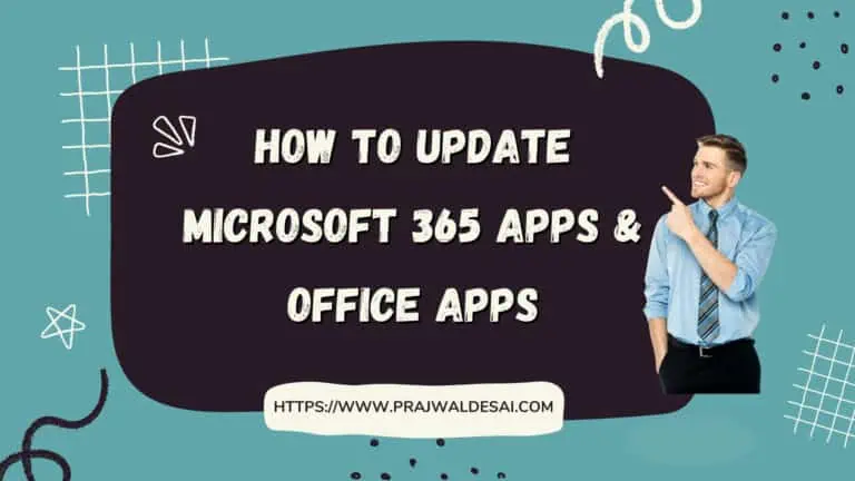 How to Update Microsoft 365 Apps and Office Apps