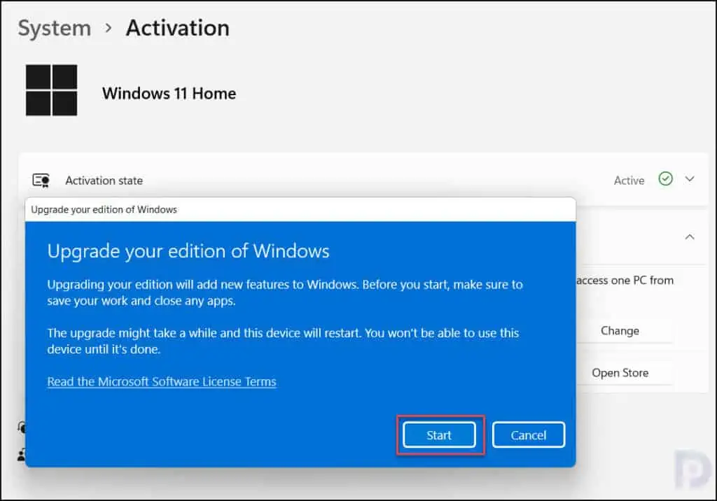 Upgrade Windows 11 Home to Pro Edition