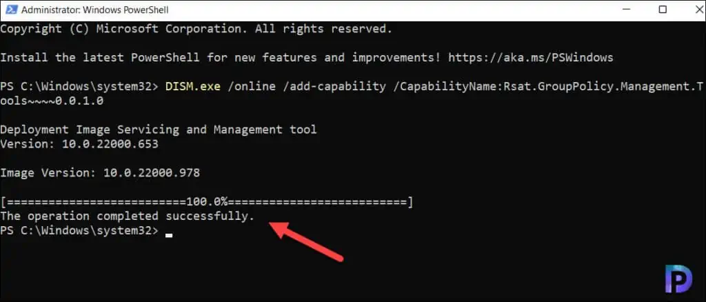 Install GPMC using PowerShell