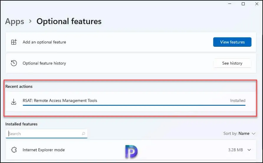 Install Remote Server Administration Tools on Windows 11 as Features on Demand