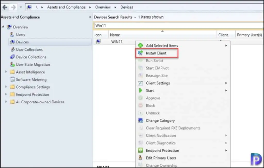 Using Client Push Method to Install SCCM Client Agent on Windows 11