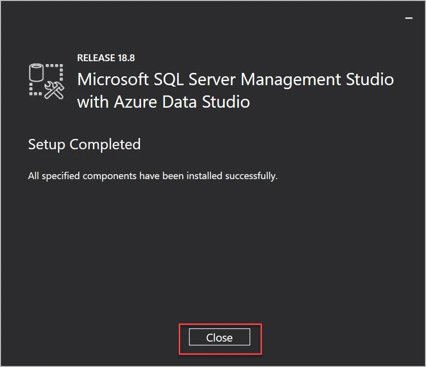 Install SQL Server 2019 SSMS