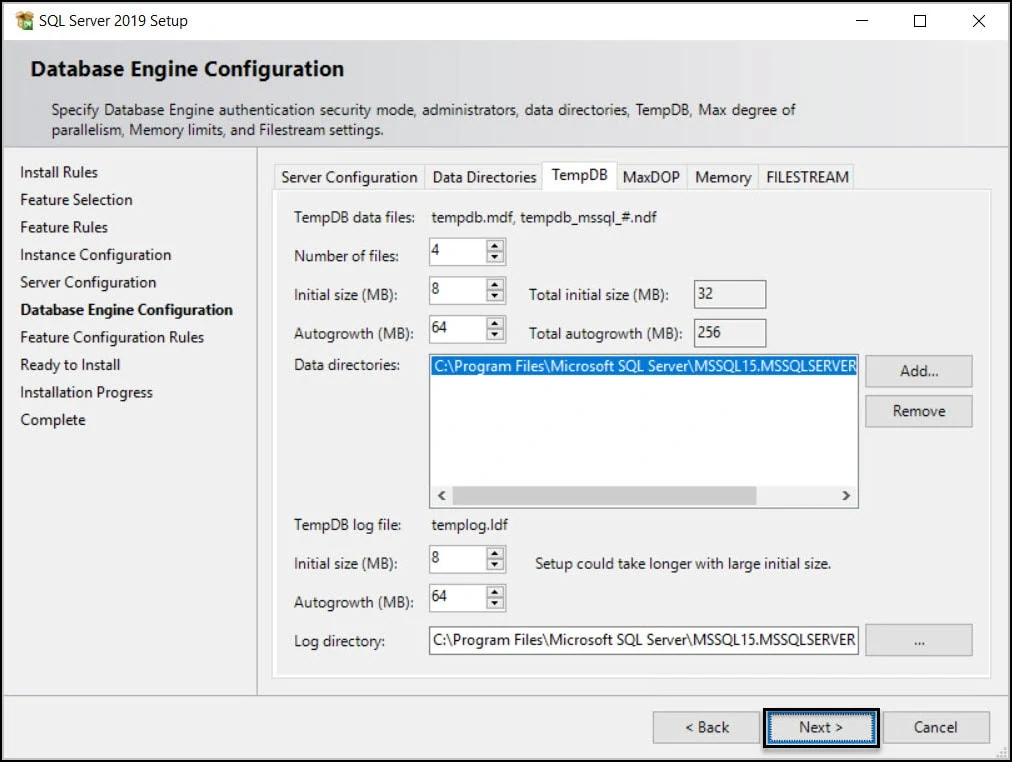 SQL Server TempDB