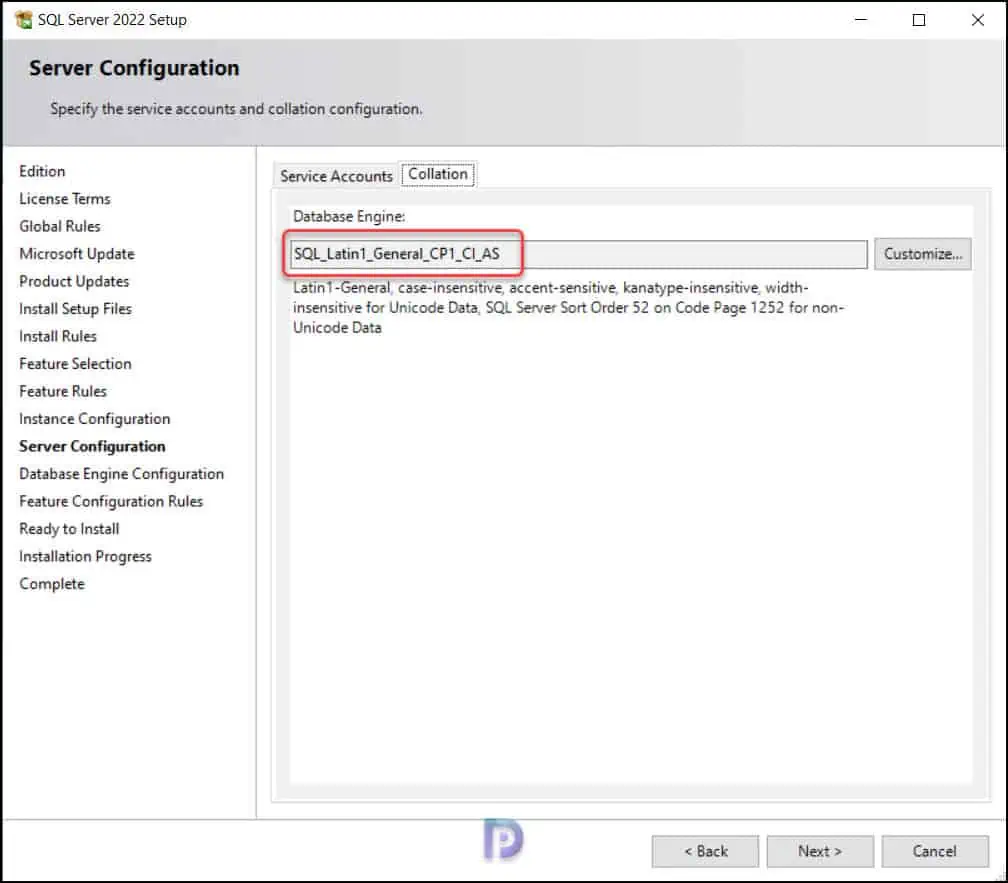 SQL Server 2022 Collation for ConfigMgr