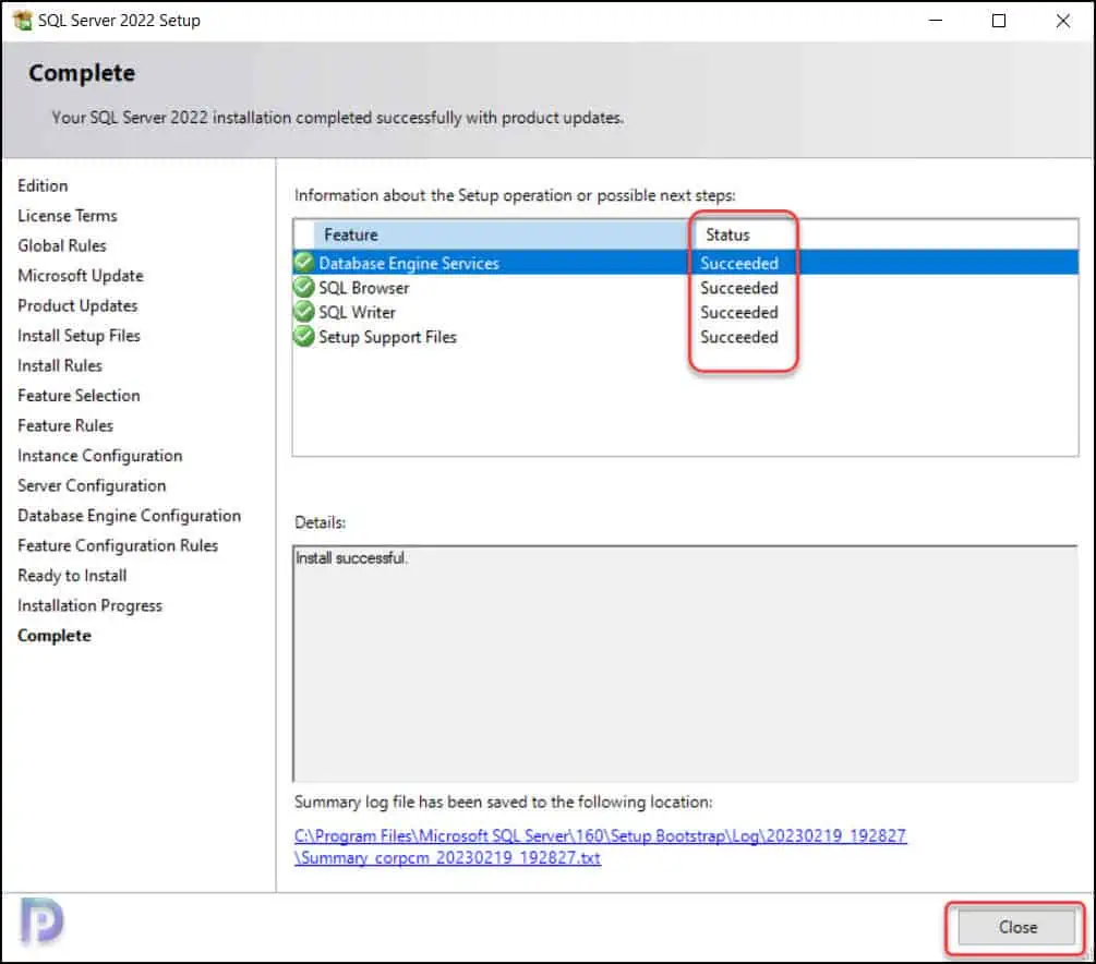 Install SQL Server 2022 for SCCM