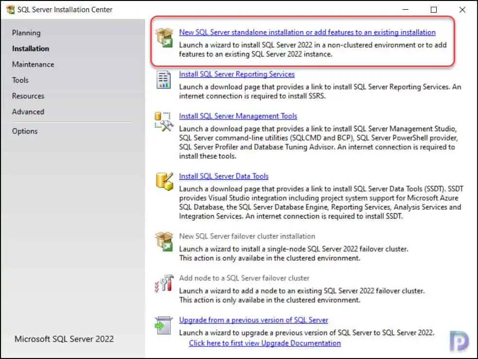 Run the SQL Setup | Install SQL Server 2022 for SCCM