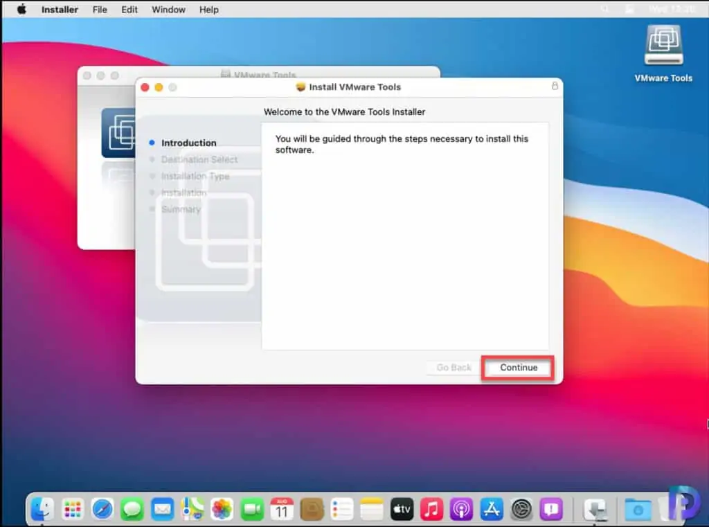 Install VMware Tools on macOS Big Sur