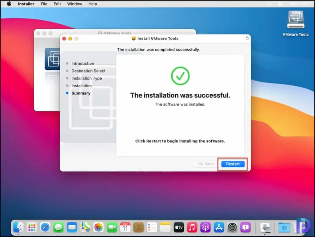 Install VMware Tools on macOS Big Sur