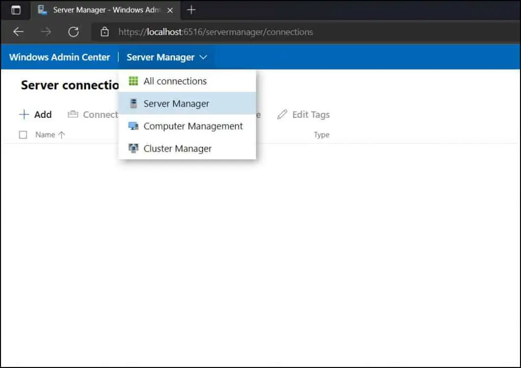 Windows Admin Center on Windows 11